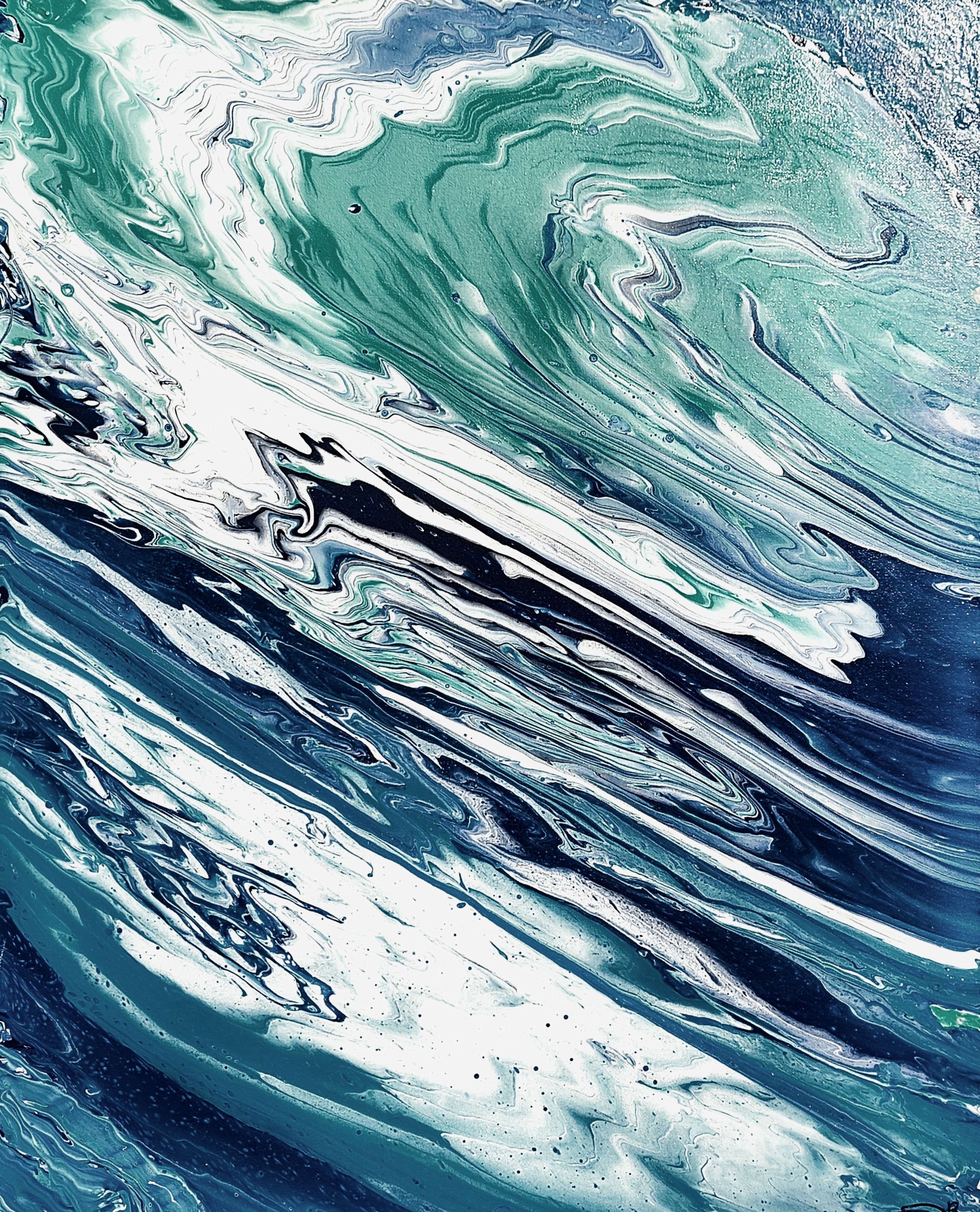 Abyssal Dawn - Acrylic painting by Chris Broussard